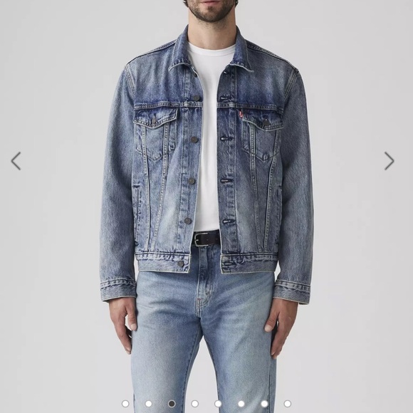Levi’s Men TRUCKER JACKET Size L Color Blue Wash